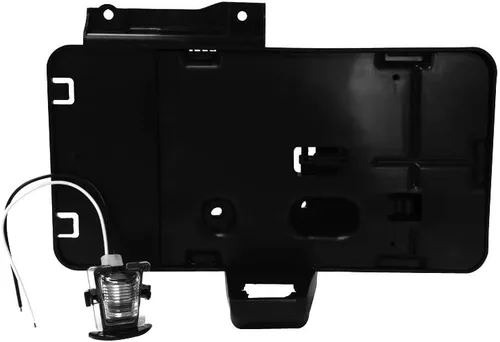 Vista 4 de G008JP - Soporte para matrícula trasera negra con lámpara para Jeep Wrangler JK 2007-2016 Soporte de montaje para matrículas