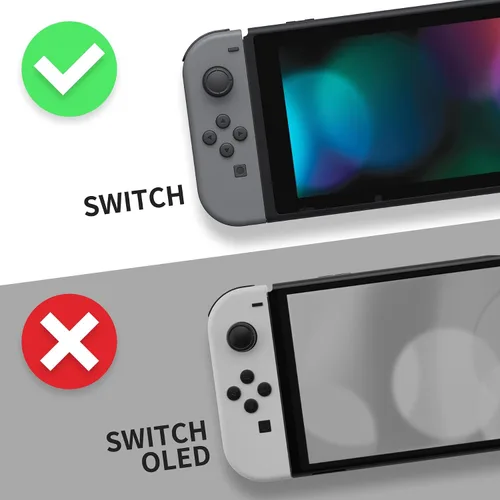 Vista 2 de eXtremeRate Custom Soft Touch Grip Faceplate for Nintendo Switch Dock, Glow in Dark - Totem of Kingdom White DIY Replacement Housing Shell for