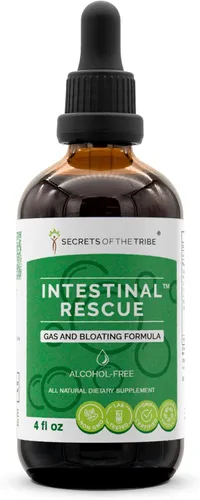 Vista 6 de Secrets of the Tribe - Fórmula de rescate intestinal, gas e hinchazón, mezcla de suplementos herbarios, extracto líquido sin alcohol (2 fl oz)