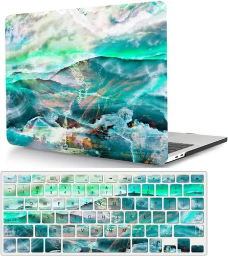 Vista 14 de Funda protectora compatible con MacBook Pro de 14 pulgadas 2021 M1 Pro/Max modelo A2442, carcasa rígida de plástico para laptop con cubierta