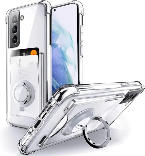 Vista 26 de Shields Up Funda para Samsung Galaxy S10, Galaxy S10, funda minimalista con tarjetero [3 tarjetas] y soporte de anillo, [protección contra caídas]