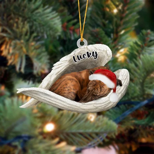 Vista 158 de Ángel durmiente de Afghan Hound para Navidad, adorno personalizado con el nombre del perro, adorno de Navidad personalizado para amantes de perros