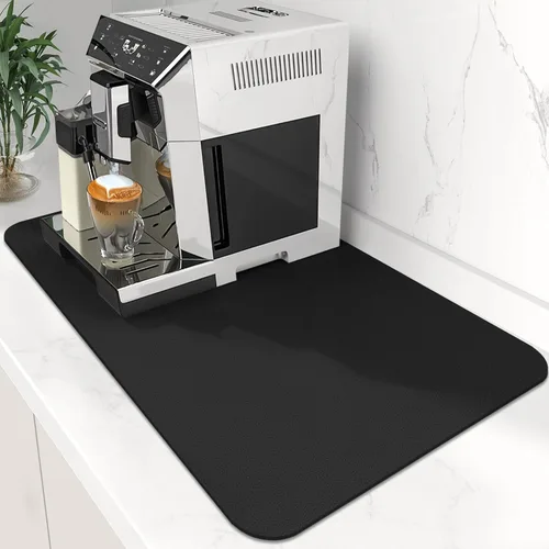 Vista 13 de Tapete de café súper absorbente para secar platos, tapete para barra de Caqui