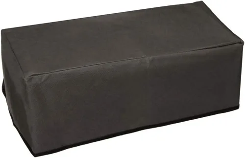 Vista 4 de kwmobile Cubierta antipolvo compatible con HP DeskJet 3720 / DeskJet 3760 - Funda de impresora - Funda protectora de tela - Gris oscuro