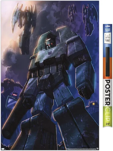 Vista 19 de Trends International Hasbro Transformers - Póster de pared Decepticons, 14.725 x 22.375 pulgadas, versión enmarcada de madera de granero