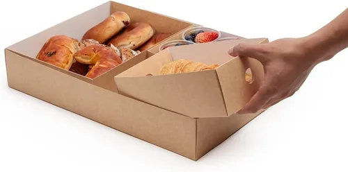 Vista 9 de Restaurantware Kraft Papel Rectángulo Pequeño Inserto, 10 Ct