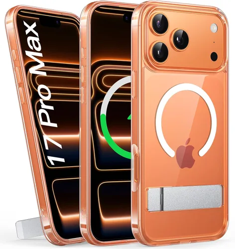Vista 10 de BXYJY Funda magnética para iPhone Air con soporte, compatible con MagSafe, botón de control de cámara, protección completa de la lente, caída