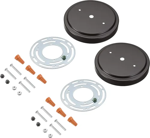 Vista 26 de Aspen Creative 21508-11 - Kit de lámpara de araña de transición y toldo con bucle para cuello, bronce aceitado, diámetro de 5-1/2 pulgadas, orificio