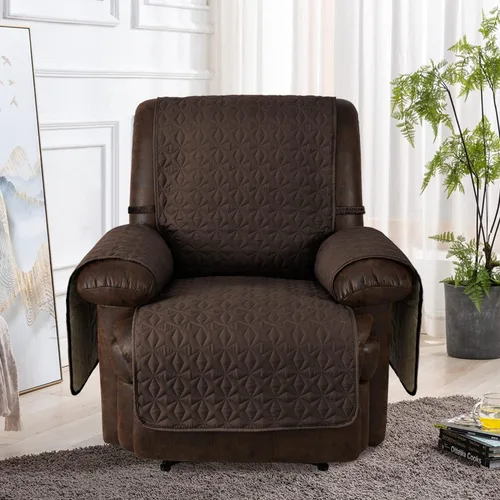 Vista 4 de RBSC Home - Cubiertas protectoras para sillón de piel, acolchadas, gruesas, 100 % impermeables y lo suficientemente largas para cubrir la parte