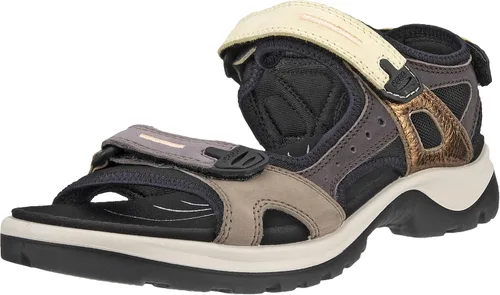 Vista 37 de ECCO Yucatan, sandalia deportiva para mujer Aire/Nubuck azul polvoriento