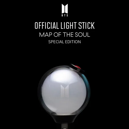 Vista 2 de Sayzer BTS Lightstick Edición especial oficial con 7 tarjetas fotográficas Kpop Merchandise