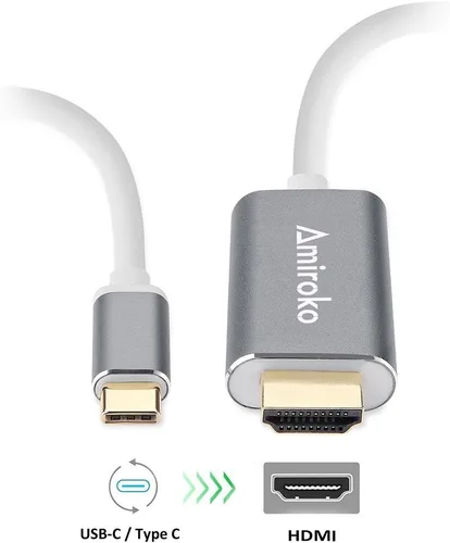 Vista 2 de Cable USB C a HDMI de 6 pies, USB 3.1 tipo C
