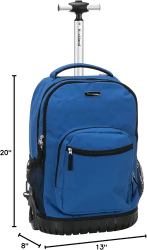 Vista 23 de Rockland, bolsa de viaje de 19 pulgadas, con ruedas., Negro), R02-BLACK
