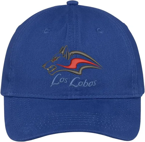 Vista 5 de Tienda de ropa de moda Los Lobos bordado corona suave 100% algodón cepillado Cap