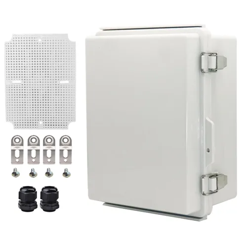 Vista 23 de Caja Eléctrica Impermeable para Exteriores Caja de Conexiones Resistente a la Intemperie IP67 Carcasa de Plástico ABS Caja de Proyecto para Gris