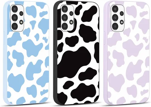 Vista 77 de Pack de 2 fundas con estampado de guepardo para Samsung Galaxy A03s 4G de 6.5", fundas de diseño de patrón de leopardo de lujo, de silicona suave