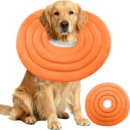 Vista 16 de IDOMIK - Collar de recuperación para perros, cono suave impermeable para perros después de la cirugía Comfy Protective Elizabethan Collar