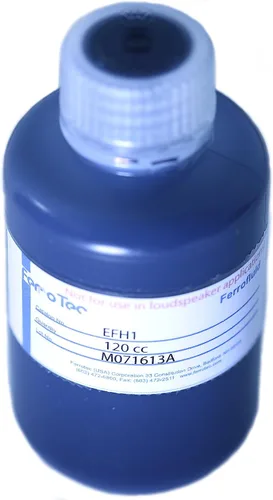Vista 2 de Ferro fluido magnético Ferrotec, 4 oz., botella de 120 ml, ideal para proyectos de ciencias