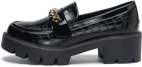 Vista 2 de Women's Loafers Slip Ons Replaceable Straps Chunky Platform Lug Sole Loafers Women Shoes Work Driving