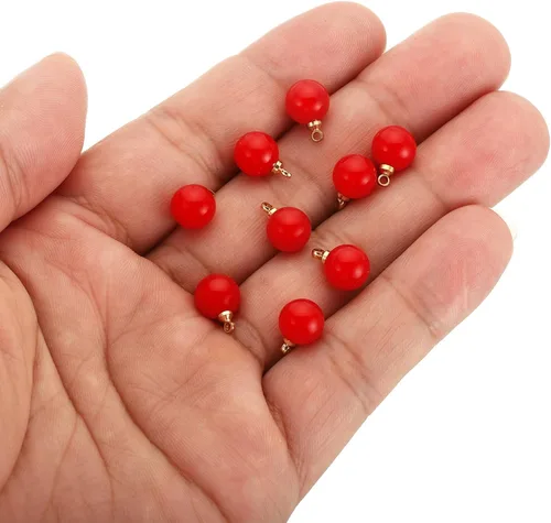 Vista 4 de PATIKIL 150 cuentas de perlas de perlas de imitación de perlas colgantes de bricolaje para hacer joyas, pulseras, aretes, collar