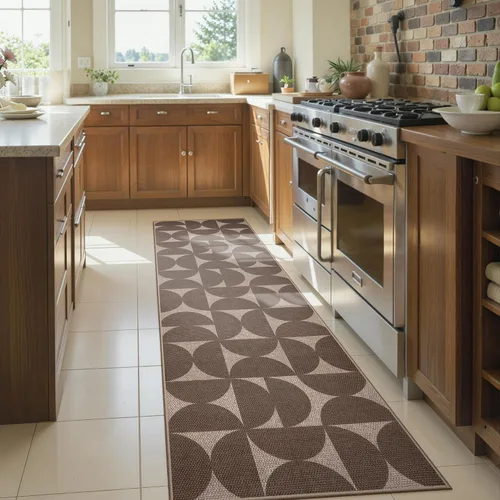 Vista 85 de Lahome Tapetes geométricos para puerta de interior para entrada, alfombra antideslizante lavable de 2 x 3 negro / neutro