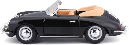 Vista 11 de Bburago 2011 Bijoux Escala 1:24 Negro Porsche 356B Cabriolet (1961)
