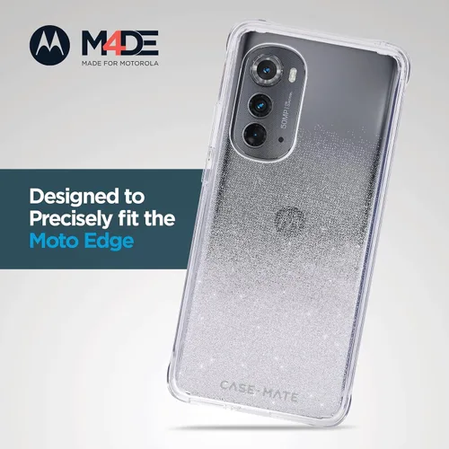 Vista 2 de Case-Mate Funda para Motorola Edge 2022 – Sheer Ombre [protección contra caídas de 10 pies] [Compatible con carga inalámbrica] Funda de lujo