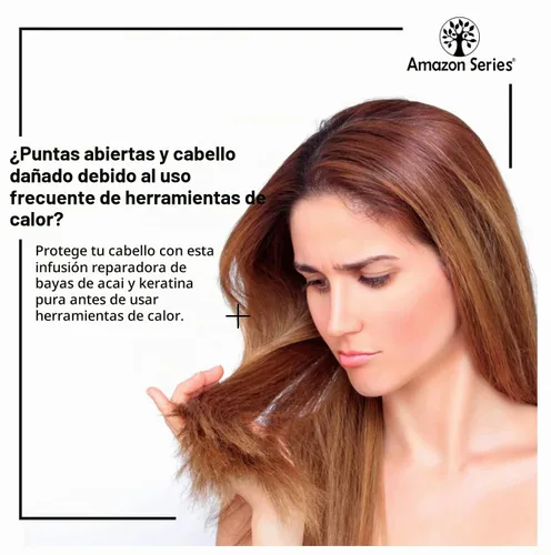 Vista 4 de Amazon Series Keracai Tratamiento restaurador sin enjuague, 8.5 onzas