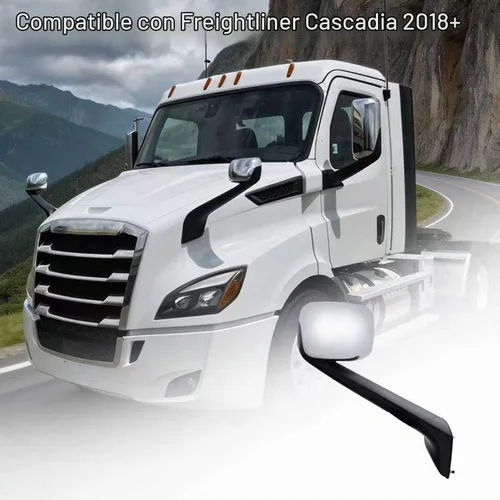 Vista 6 de Conjunto de espejos de capó cromados compatibles con Freightliner Cascadia