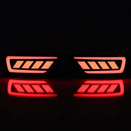 Vista 6 de Compatible con Jeep Compass 2011-2016, Jeep Grand Cherokee 2011-2021, Dodge Journey 2011-2017, luz de parachoques LED, luz de freno, luz antiniebla