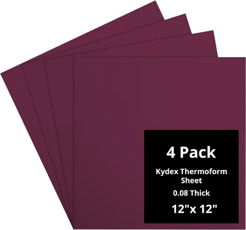 Vista 31 de Kydex Sheets - Solid Color DIY Kit for Crafting Holsters, Sheaths, and Mag Pouches - (8x8, 8x12, 12x12), Premium Thermoform Sheets - Thick, Durable
