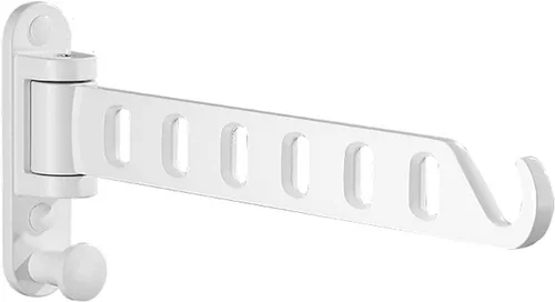 Vista 8 de YSUEFIJO Estantes de secado plegables para ropa sucia, soporte de pared, resistente para ropa sucia, estantes plegables para ropa seca, para balcón