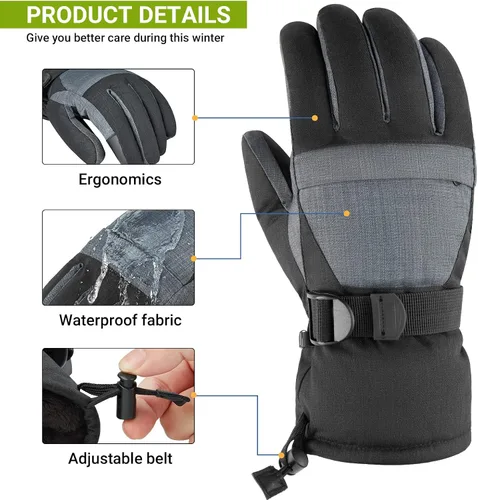 Vista 3 de ATEPA Unisex-Adult Ski Gloves