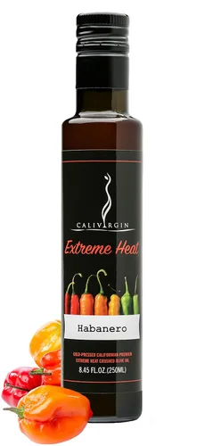 Vista 10 de Calivirgin Aceite de oliva virgen extra con sabor a ajo jalapeño con infusión de ajo, aceite de oliva prensado en frío, aceite de oliva jalapeño