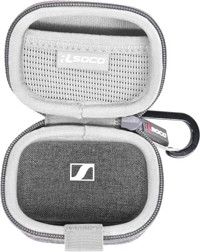 Vista 8 de RLSOCO Funda de transporte para auriculares inteligentes Sennheiser Momentum True Wireless 4/3 - Negro (solo funda)