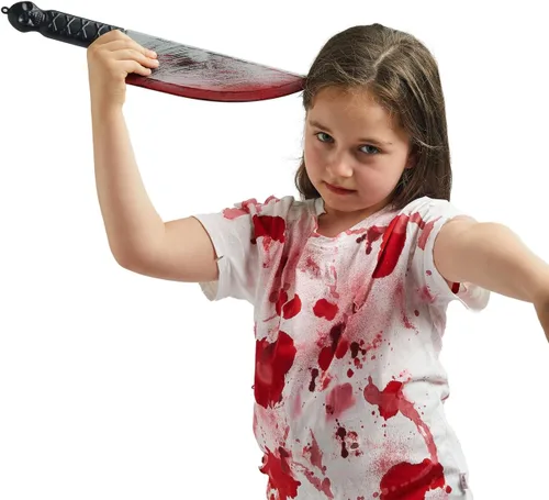 Vista 8 de Spooktacular Creations Cuchillo de plástico falso para Halloween, juguete de cuchillo falso, accesorio de arma de cuchillo para accesorios