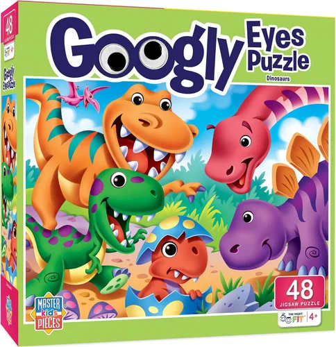 Vista 5 de Holiday - Googly Eyes - Rompecabezas de 48 piezas alrededor del árbol de Navidad