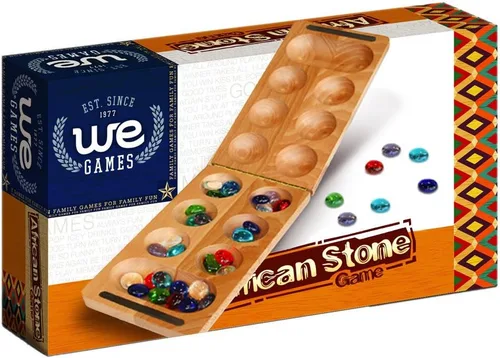 Vista 9 de WE Games Juego de mesa plegable de madera maciza Mancala - 18 pulgadas, juegos divertidos para la noche de juegos familiares, juegos familiares
