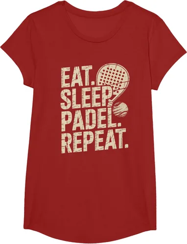 Vista 84 de Camiseta Eat Sleep Padel Repeat Padel Jugador de Tenis