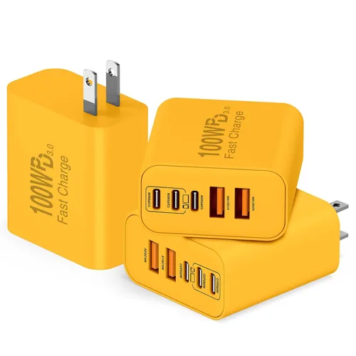 Vista 14 de QZIIW Bloque de cargador rápido de pared USB C, bloque de carga rápida tipo Azul