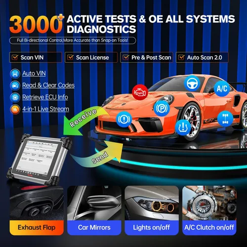 Vista 7 de Escáner Autel MaxiSYS MS908S PRO II, con $219 TS501 PRO TPMS herramienta de reaprendizaje 2026 J2534 ECU Pr0gramming as Ultra MS909 Elite 2 Pro