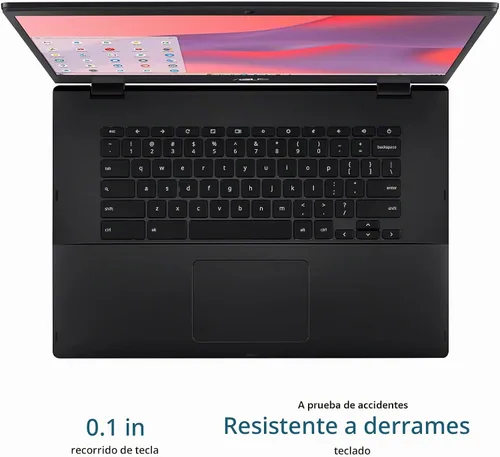 Vista 2 de asus ASUS Chromebook CX1, pantalla NanoEdge Full HD de 15.6 pulgadas, procesador Intel Celeron N3350, 64 GB de almacenamiento eMMC, 4 GB de RAM