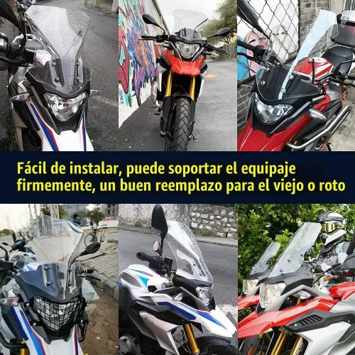 Vista 7 de Protector de parabrisas compatible con BMW G310GS Parts 2017-2026 Transparente