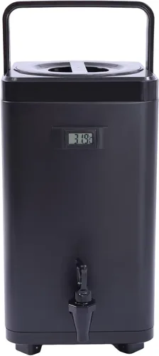 Vista 2 de Dispensador de bebidas aislado de acero inoxidable de 3.17 galones, dispensador de bebidas aislado cuadrado, dispensadores de bebidas frías