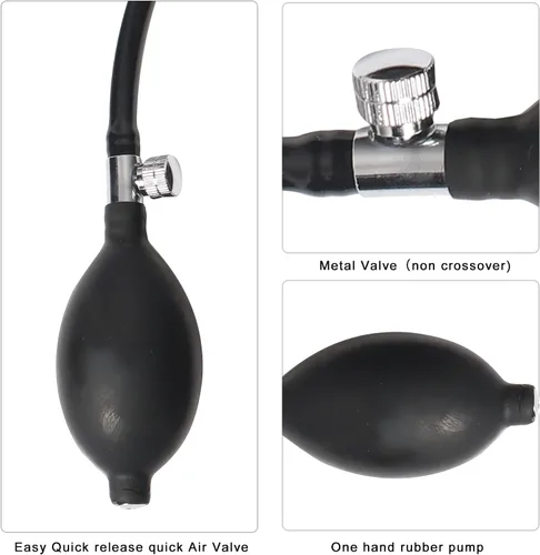 Vista 3 de Bolsa de aire en forma de cuña 2 piezas, espaciador de aire inflable con palancas, kit de bomba de aire en forma de cuña de grado comercial