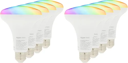 Vista 10 de [Usado] Amazon Basics Bombilla LED Inteligente BR30, Cambio de Color, 9W (Equivalente a 60W), 800LM, Funciona Solo con Alexa, Wi-Fi de 2.4 GHz, No