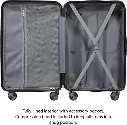 Vista 5 de 202428inch Equipaje Sets Durable Maleta Sets con Doble Spinner Ruedas TSA Lock, A-Lavanda Púrpura