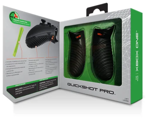 Vista 6 de Bionik Quickshot Pro for Xbox One Custom Grip and Dual Trigger Locks for Faster Shots and Improved Gameplay- BNK-9076 - Xbox One