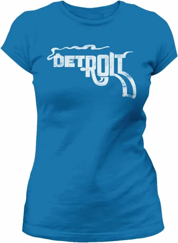 Vista 17 de Detroit Smoking Gun - Camisa para hombre y mujer, estilo vintage, suave Negro