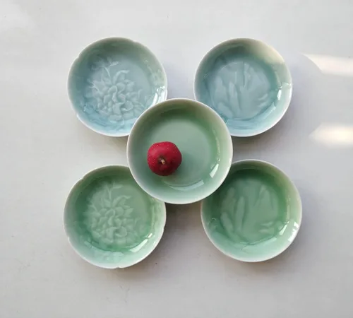 Vista 8 de Celadon - Plato pequeño de condimentos de 3.5 pulgadas, plato de vinagre
